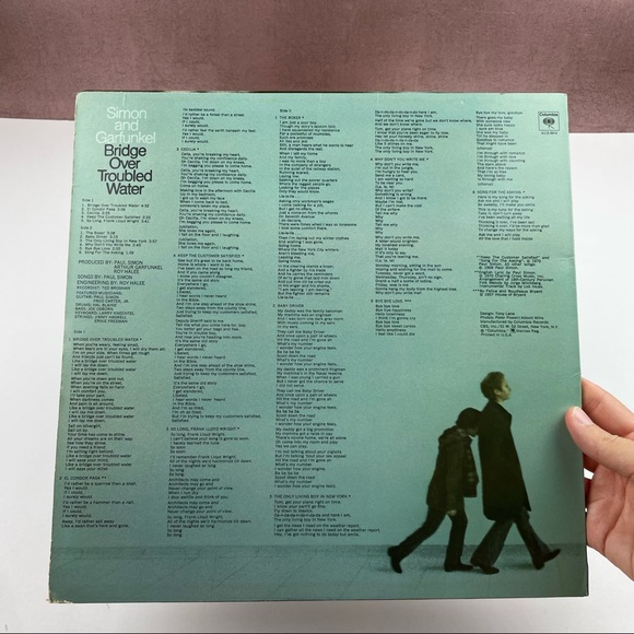 Vintage Simon & Garfunkel Bridge Over Troubled Water Vinyl Record Music - Picture 5 of 6